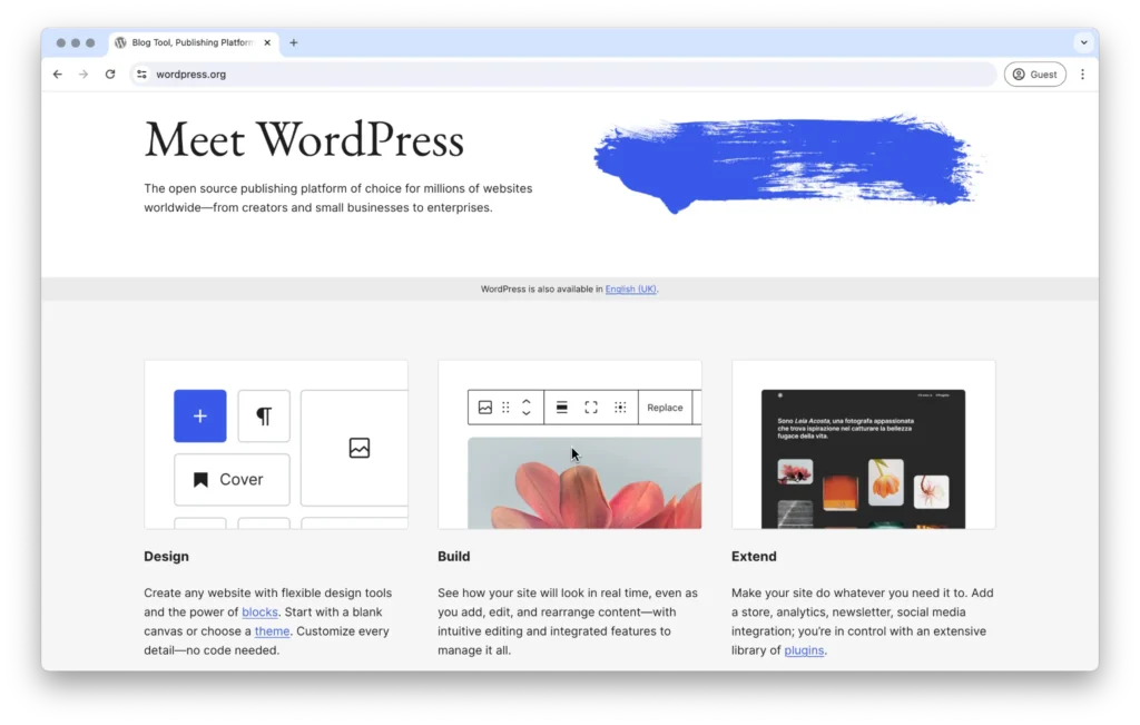 WordPress tool for managing and publishing SaaS content
